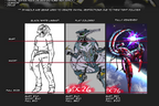 Custom Illustrations: 2 Character, Black and White Line Art