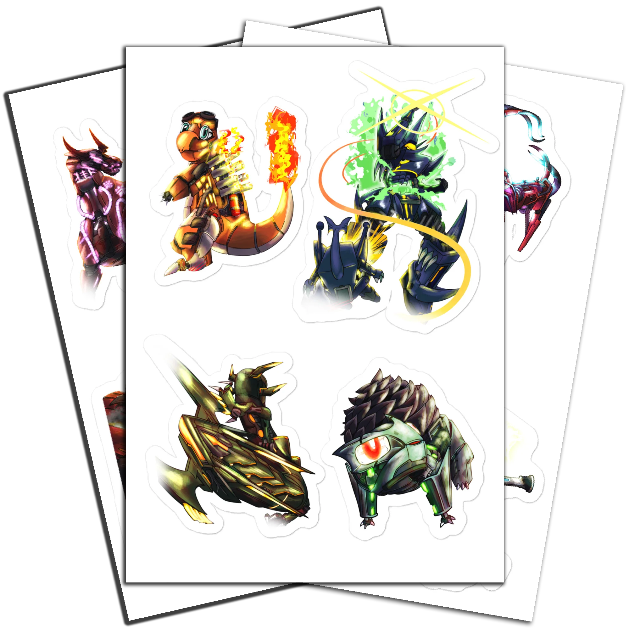 Mekaiju Stickers 2